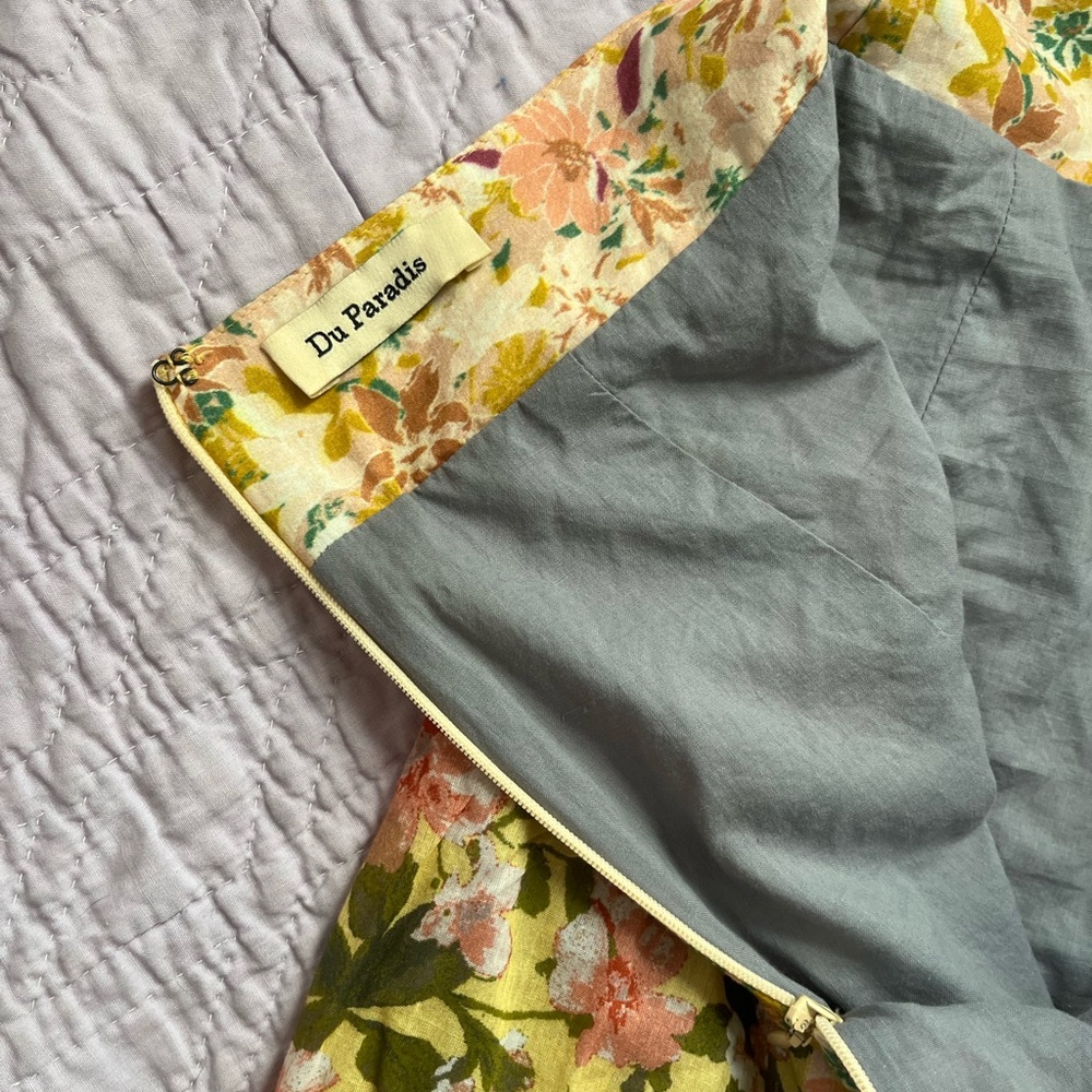 Mixed Floral Midi Skirt by Du Paradis - Picture 10 of 14